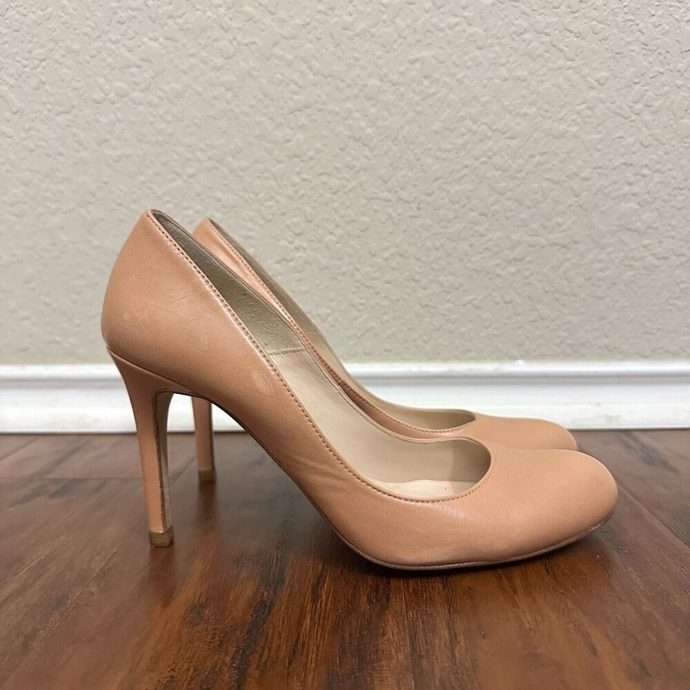 L.K. BENNETT London Pump Heels Nude Leather Stiletto